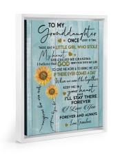 I LOVE YOU FOREVER - BEST GIFT FOR GRANDDAUGHTER Floating Framed Canvas Prints White tile