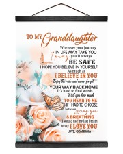 I LOVE YOU - LOVELY GIFT FOR GRANDDAUGHTER 12x16 Black Hanging Canvas thumbnail