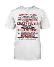 I'M A SPOILED GRANDDAUGHTER CRAZY YIA YIA Classic T-Shirt tile