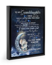FOREVER AND ALWAYS - GRANDDAUGHTER FROM MEMAW Floating Framed Canvas Prints Black tile