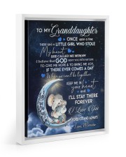 FOREVER AND ALWAYS - GRANDDAUGHTER FROM MEMAW Floating Framed Canvas Prints White tile