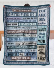 I LOVE YOU - GREAT GIFT FOR GRANDDAUGHTER Large Sherpa Fleece Blanket - 60" x 80" aos-sherpa-fleece-blanket-60x80-lifestyle-front-23