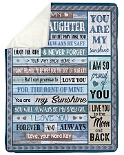 I LOVE YOU - GREAT GIFT FOR GRANDDAUGHTER Large Sherpa Fleece Blanket - 60" x 80" front