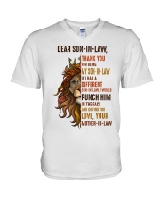 THANK YOU - LOVELY GIFT FOR SON-IN-LAW V-Neck T-Shirt tile