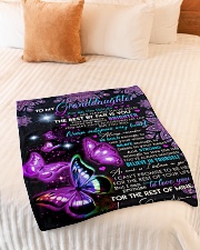 BELIEVE IN YOURSELF - GRANDMA TO GRANDDAUGHTER Small Fleece Blanket - 30" x 40" aos-coral-fleece-blanket-30x40-lifestyle-front-01