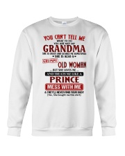 She Loves Me And Treats Me Like A Prince - Best Gift For Grandson Crewneck Sweatshirt tile