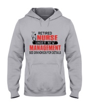 UNDER NEW MANAGEMENT - PERFECT GIFT FOR NURSE Hooded Sweatshirt front