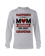 Happiness Is Being A Mom Grandma And Great Grandma Long Sleeve Tee tile