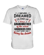 THE CUTEST GRANDKIDS-PERFECT GIFT FOR GRANDMOTHER V-Neck T-Shirt tile