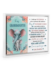 I AM SO PROUD OF YOU - BEST GIFT FOR GRANDDAUGHTER Floating Framed Canvas Prints White tile