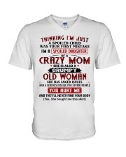 I'M A SPOILED DAUGHTER V-Neck T-Shirt tile