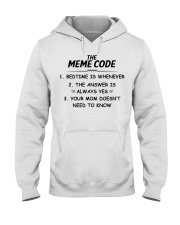 THE MEME CODE - BEDTIME IS WHENEVER Hooded Sweatshirt tile