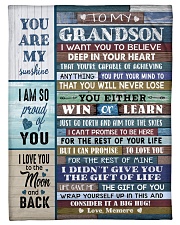 WIN OR LEARN - TO GRANDSON FROM MEMERE Small Fleece Blanket - 30" x 40" front