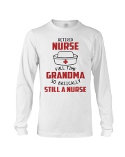 RETIRED NURSE - PERFECT GIFT FOR GRANDMA Long Sleeve Tee tile