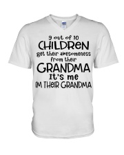 It's Me I'm Their Grandma - Perfect Gift For Grandma V-Neck T-Shirt tile