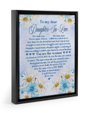 I WILL FOREVER LOVE YOU - BEST GIFT FOR DAUGHTER-IN-LAW Floating Framed Canvas Prints Black tile