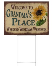 WELCOME TO GRANDMA'S PLACE 24x18 Yard Sign thumbnail
