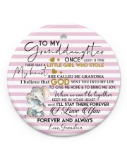 KEEP ME IN MY HEART - BEST GIFT FOR GRANDDAUGHTER Circle ornament - single (porcelain) front
