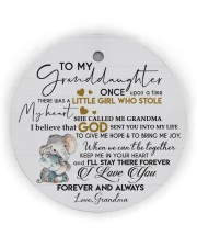 KEEP ME IN MY HEART - BEST GIFT FOR GRANDDAUGHTER Circle Ornament (Wood tile