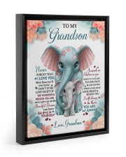YOU ARE MY SUNSHINE - BEST GIFT FOR GRANDSON Floating Framed Canvas Prints Black tile