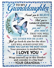 I LOVE YOU - LOVELY GIFT FOR GRANDDAUGHTER Small Fleece Blanket - 30" x 40" front