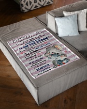 I AM THE STORM - GRANDMA TO GRANDDAUGHTER Small Fleece Blanket - 30" x 40" aos-coral-fleece-blanket-30x40-lifestyle-front-03