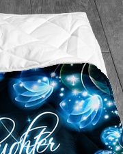 To Granddaughter With Love And Kisses Quilt 50"x60" - Throw aos-quilt-50x60-lifestyle-closeup-front-07