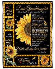 I LOVE YOU - BEST GIFT FOR GRANDDAUGHTER Fleece Blanket tile