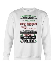 I'm A Spoiled Grandson Of A Crazy Mom Mom Crewneck Sweatshirt tile