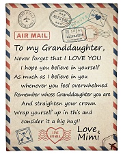 STRAIGHTEN YOUR CROWN - FROM MIMI TO GRANDDAUGHTER Small Fleece Blanket - 30" x 40" front