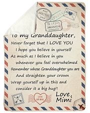 STRAIGHTEN YOUR CROWN - FROM MIMI TO GRANDDAUGHTER Sherpa Fleece Blanket tile