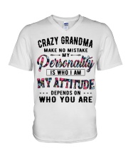 MY ATTITUDE - PERFECT GIFT FOR GRANDMA V-Neck T-Shirt tile