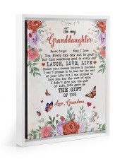 NEVER FORGET THAT I LOVE YOU - GREAT GIFT FOR GRANDDAUGHTER Floating Framed Canvas Prints White tile