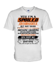 I'm A Spoiled Granddaughter - Best Gift For Granddaughter V-Neck T-Shirt tile