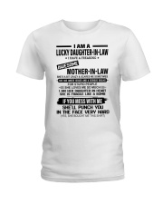 I AM A LUCKY DAUGHTER-IN-LAW Ladies T-Shirt tile