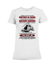 I ASKED GOD - PERFECT GIFT FOR GRANDKID Premium Fit Ladies Tee tile