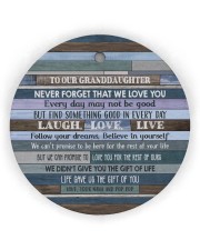 FOLLOW YOUR DREAMS - GRANDMA TO GRANDDAUGHTER Circle Ornament (Wood tile