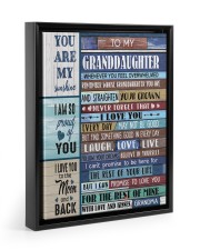 YOU ARE MY SUNSHINE - GREAT GIFT FOR GRANDDAUGHTER 11x14 Black Floating Framed Canvas Prints thumbnail