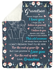 I BELIEVE IN YOU - BEST GIFT FOR GRANDSON Sherpa Fleece Blanket tile