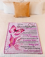 I LOVE YOU - BEAUTIFUL GIFT FOR GRANDDAUGHTER Small Fleece Blanket - 30" x 40" aos-coral-fleece-blanket-30x40-lifestyle-front-04