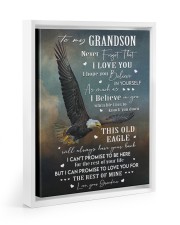 I LOVE YOU - GRANDSON GIFT WITH EAGLE 11x14 White Floating Framed Canvas Prints thumbnail