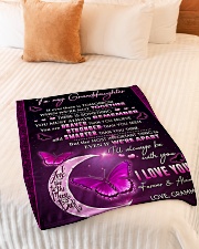 FOREVER AND ALWAYS - GRAMMY TO GRANDDAUGHTER Small Fleece Blanket - 30" x 40" aos-coral-fleece-blanket-30x40-lifestyle-front-01