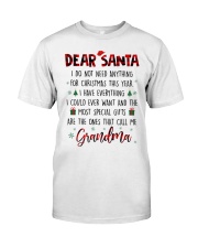 DEAR SANTA - PERFECT GIFT FOR GRANDMA Classic T-Shirt front