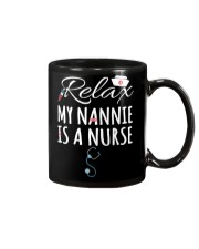 RELAX MY NANNIE IS A NURSE - GIFT FOR GRANDKIDS Mug tile