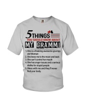5 THINGS YOU SHOULD KNOW ABOUT MY GRAMMI Youth T-Shirt front