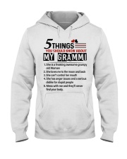 5 THINGS YOU SHOULD KNOW ABOUT MY GRAMMI Hooded Sweatshirt tile
