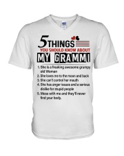 5 THINGS YOU SHOULD KNOW ABOUT MY GRAMMI V-Neck T-Shirt tile
