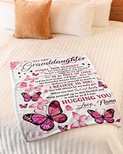 I BELIEVE IN YOU - NANA TO GRANDDAUGHTER Small Fleece Blanket - 30" x 40" aos-coral-fleece-blanket-30x40-lifestyle-front-01