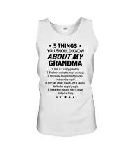 5 THINGS ABOUT MY GRANDMA Unisex Tank tile