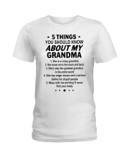 5 THINGS ABOUT MY GRANDMA Ladies T-Shirt tile